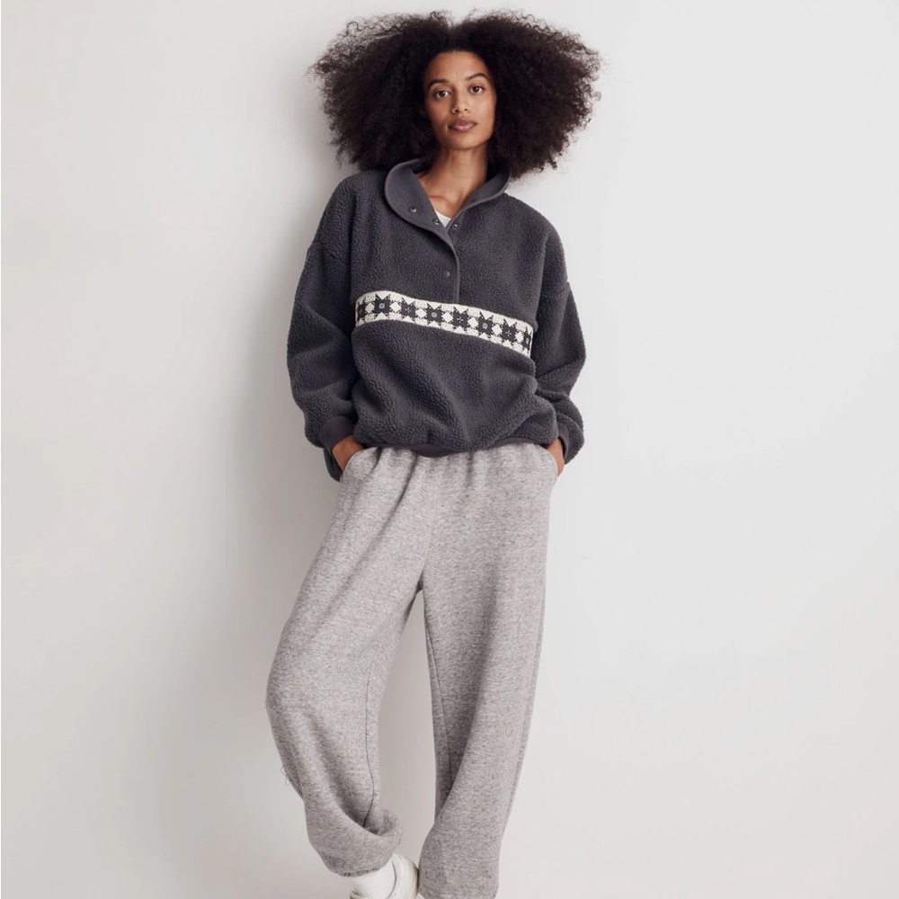 Madewell (Re)Sourced Sherpa Popover Top